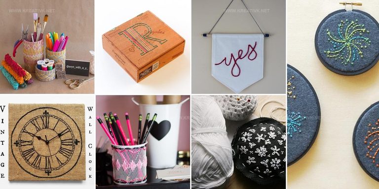7640543 DIY Embroidery Craft Ideas