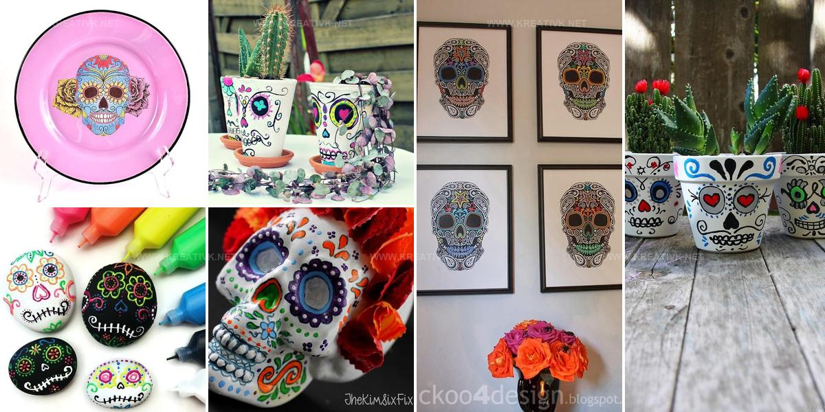 5740773 DIY Sugar Skull Craft Ideas