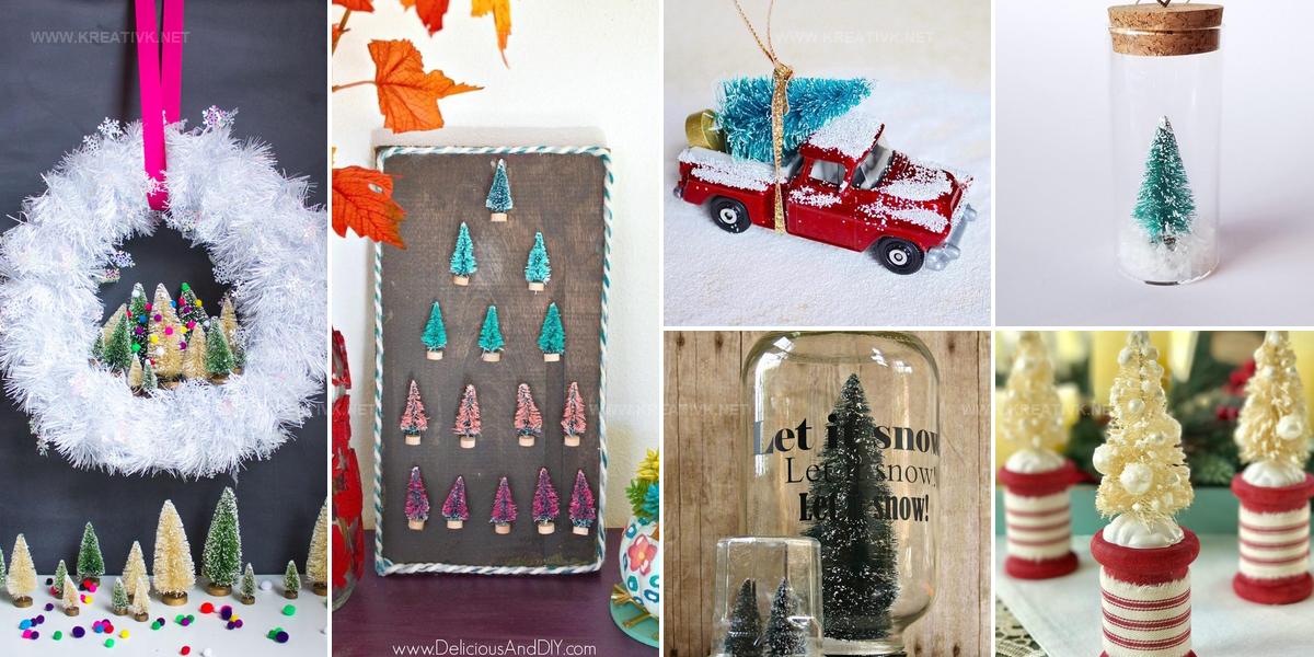 8942114 DIY Bottle Brush Christmas Tree Ideas