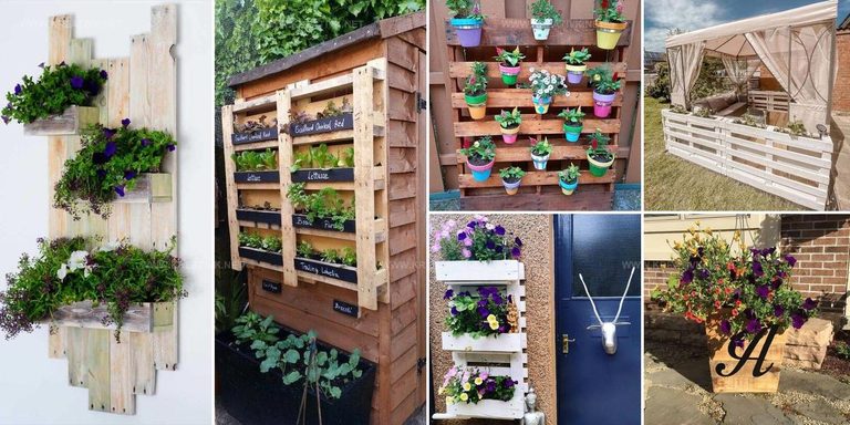 7377833 Recycled Pallet Garden Ideas