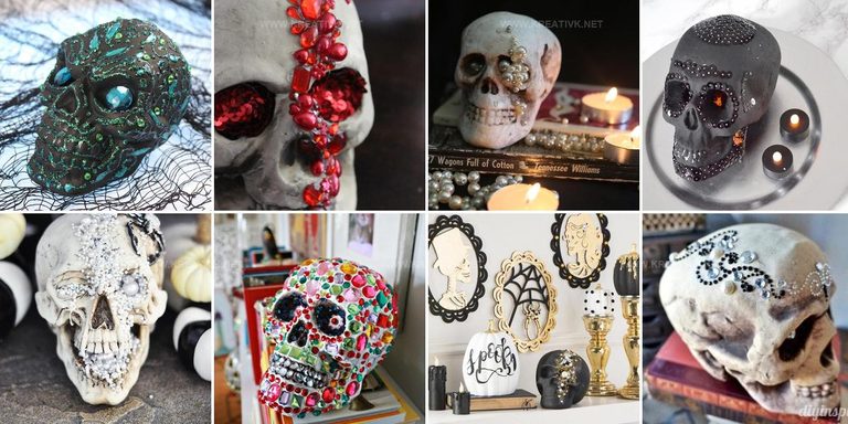 4193424 DIY Jeweled Skull Ideas