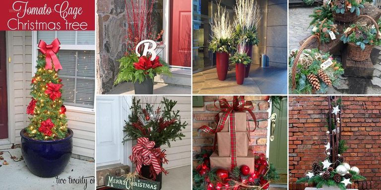 6008134 Christmas Outdoor Planter Ideas