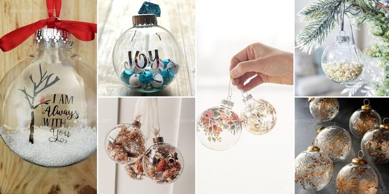 1788938 Clear Glass Christmas Ornament Decor Ideas