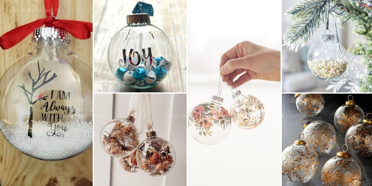 1788938 Clear Glass Christmas Ornament Decor Ideas