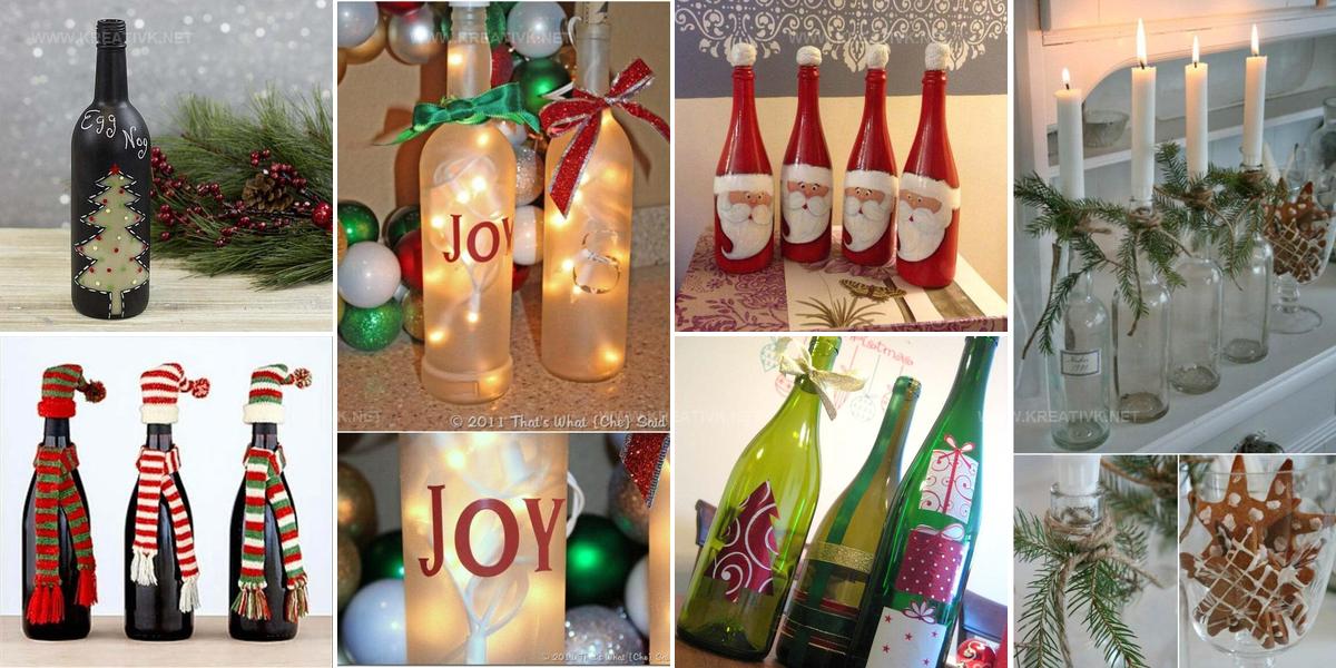9542241 DIY Wine Bottle Christmas Ideas