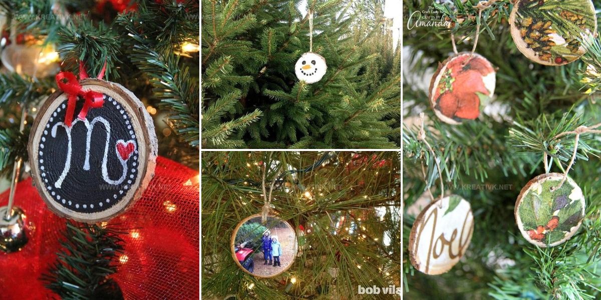 9857822 DIY Wood Slice Christmas Ornament Ideas