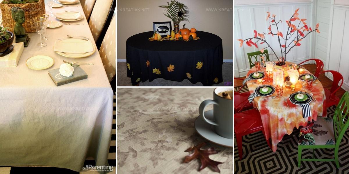 7095287 DIY Fall Tablecloth Ideas
