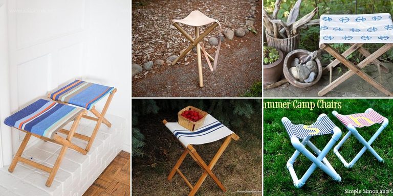 1003266 DIY Folding Camp Stool Ideas