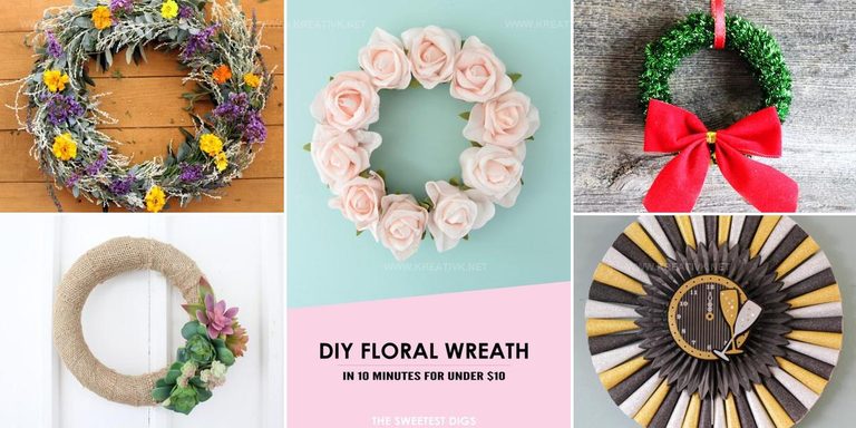 5696365 DIY Dollar Store Wreath Ideas