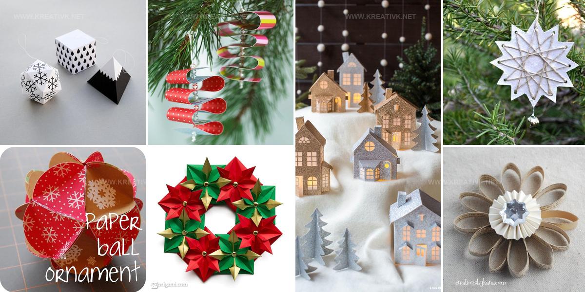 8902082 Paper And Cardboard Christmas Decoration Ideas