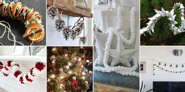 1353854 DIY Christmas Tree Garland Ideas