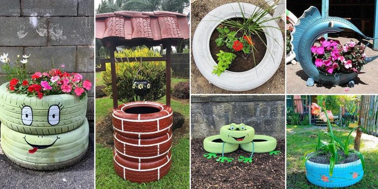 6920170 DIY Tire Planter Ideas