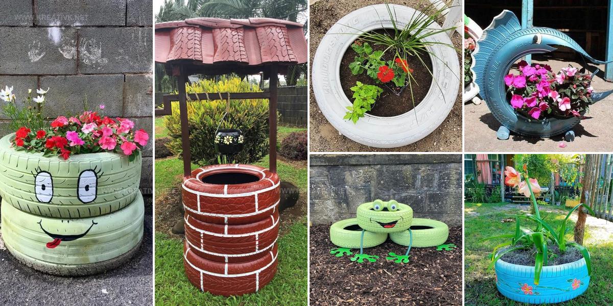 6920170 DIY Tire Planter Ideas