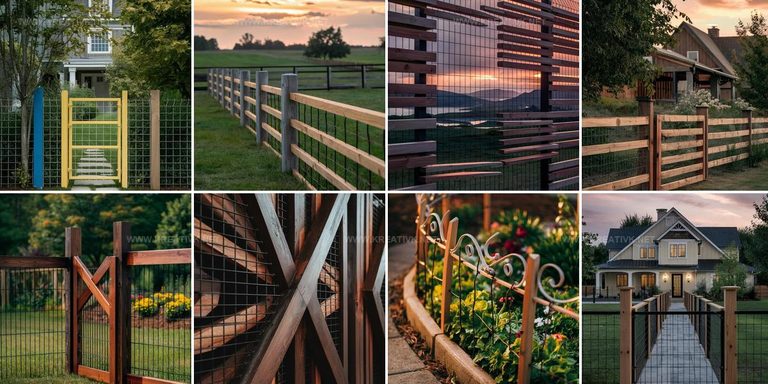 8931926 Wood And Wire Fence Ideas