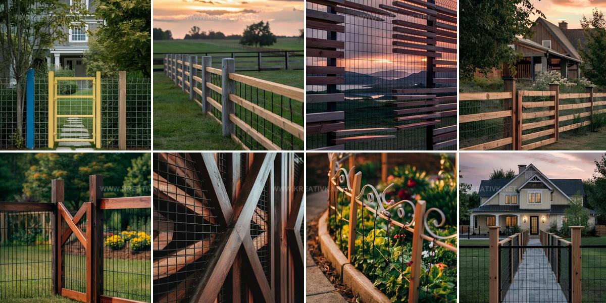 8931926 Wood And Wire Fence Ideas