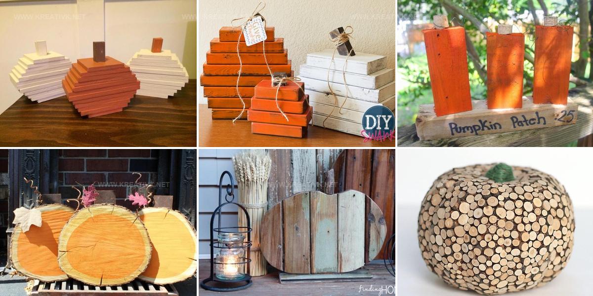6960614 DIY Wooden Pumpkin Ideas