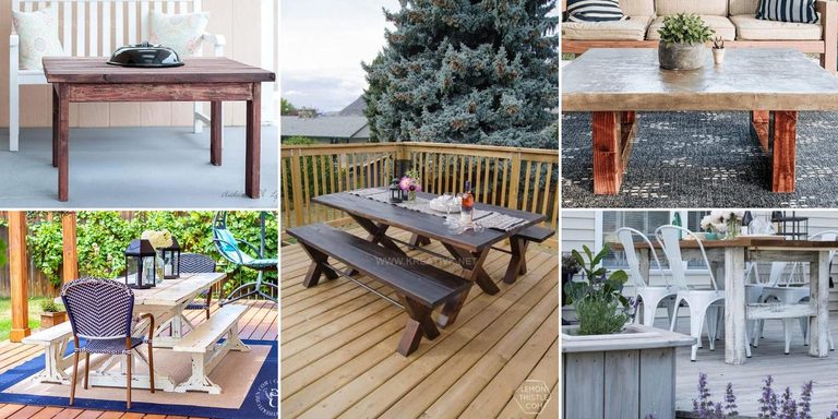 6349735 DIY Outdoor Table Ideas