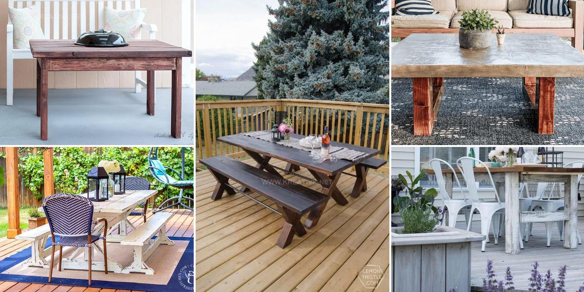 6349735 DIY Outdoor Table Ideas
