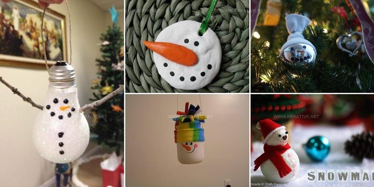 1923323 DIY Snowman Christmas Ornament Ideas