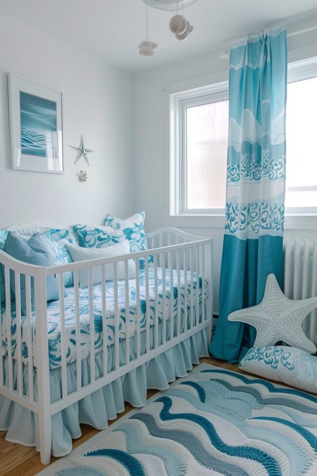Coastal Inspired Baby Room Design