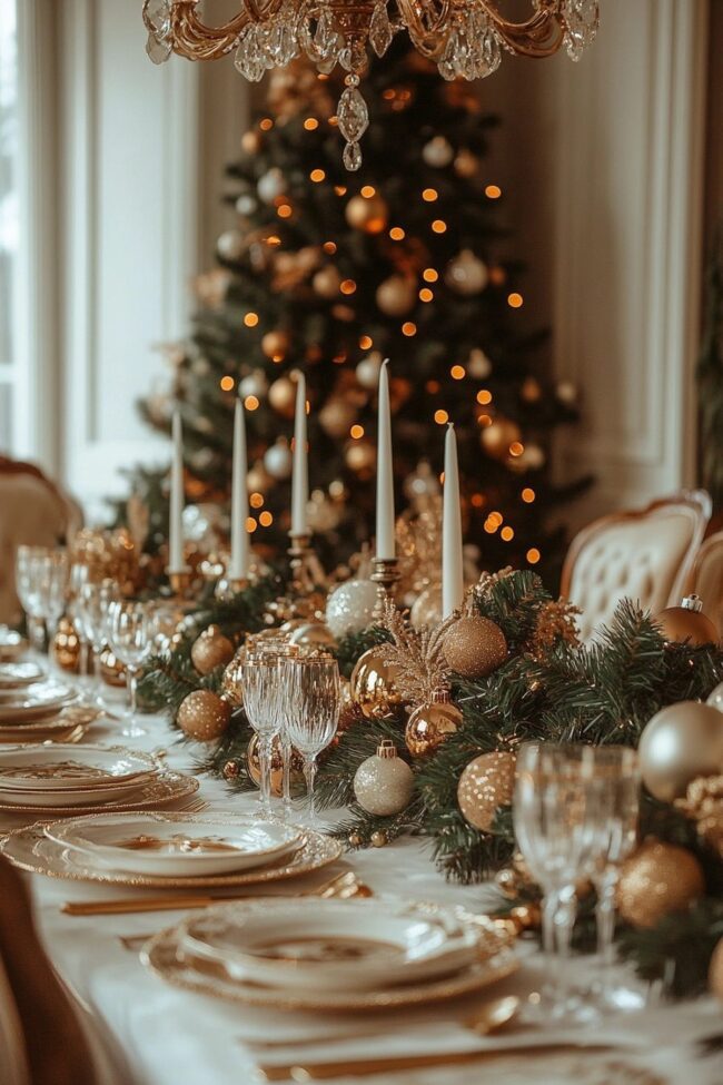 Sophisticated Festive Table Setting