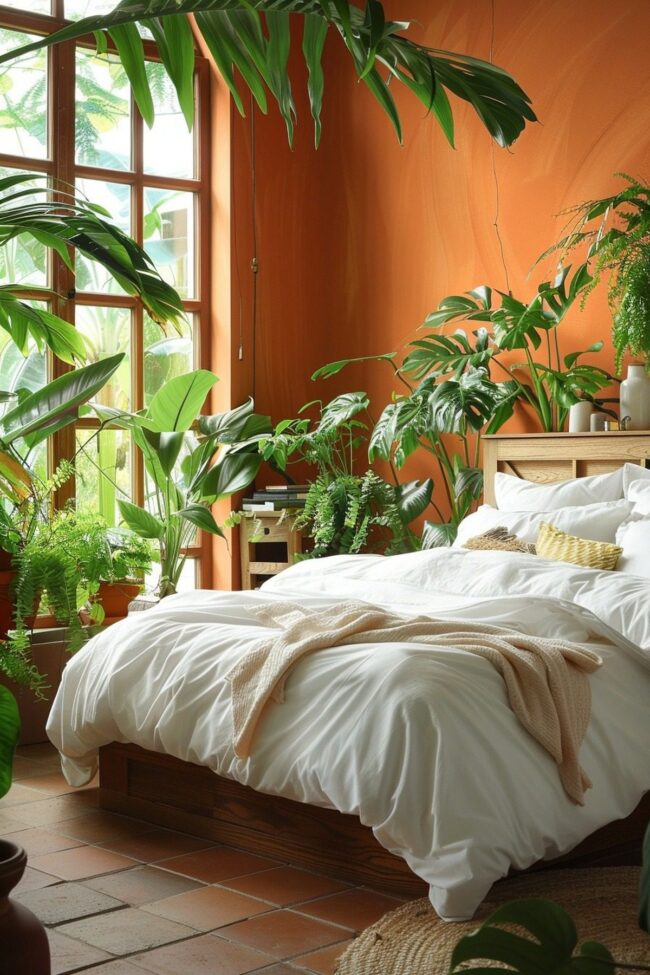 Verdant Oasis with Earthy Tones