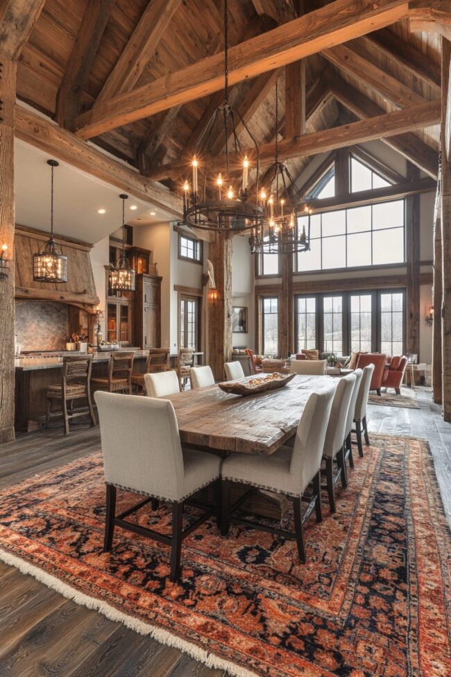 Inviting Country-Style Dining Space
