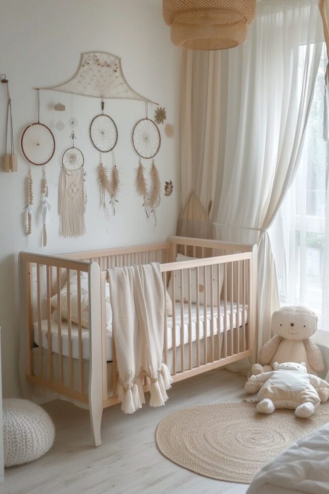 Bright Bohemian Nursery Space