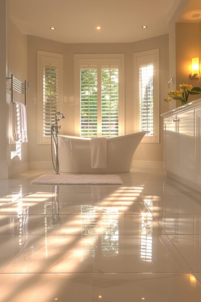 Luminous Bathroom Tile Inspiration