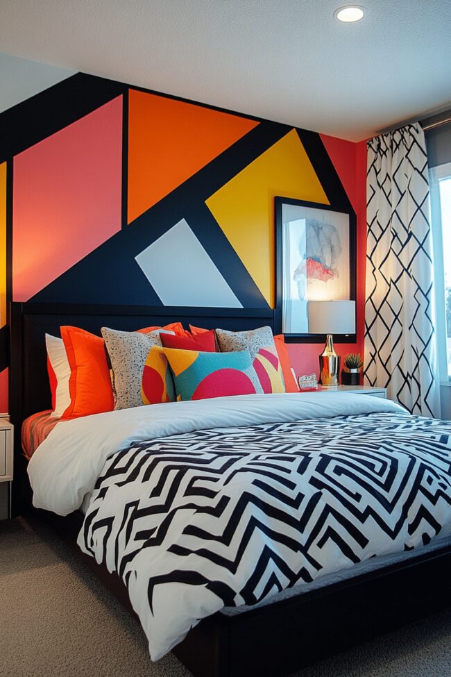 Geometric Patterned Chic Room