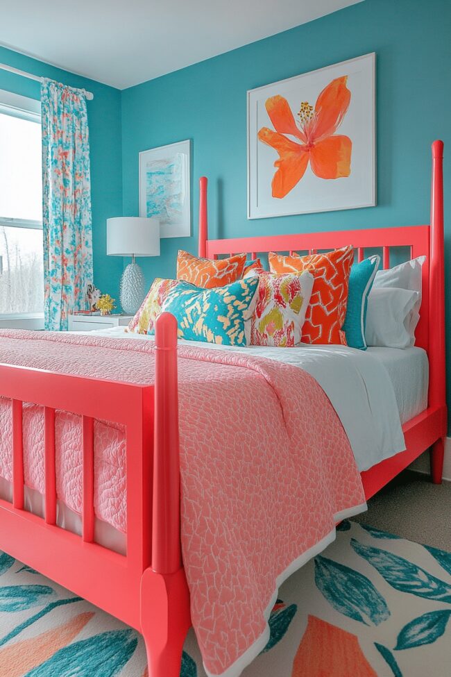 Bold Geometric Patterned Space