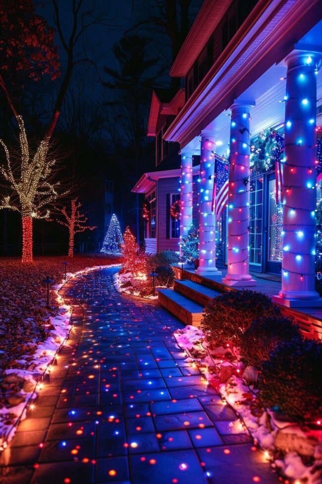 Festive Illuminations for National Celebrations