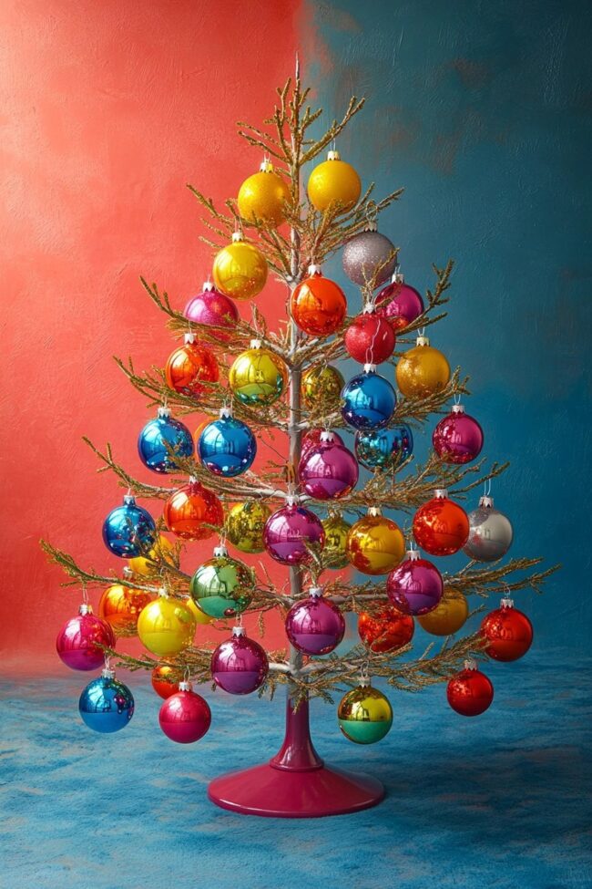 Vibrant Miniature Tree Accents