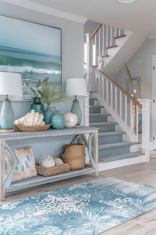 Coastal Bohemian Entryway