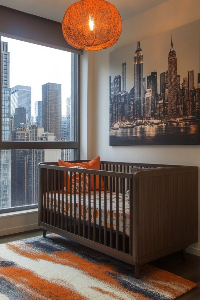 Stylish City-Inspired Nursery Design
