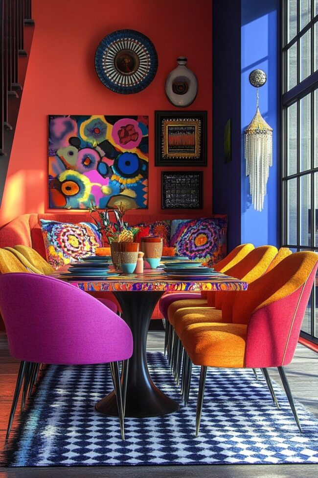 Lush Artistic Dining Room Design
