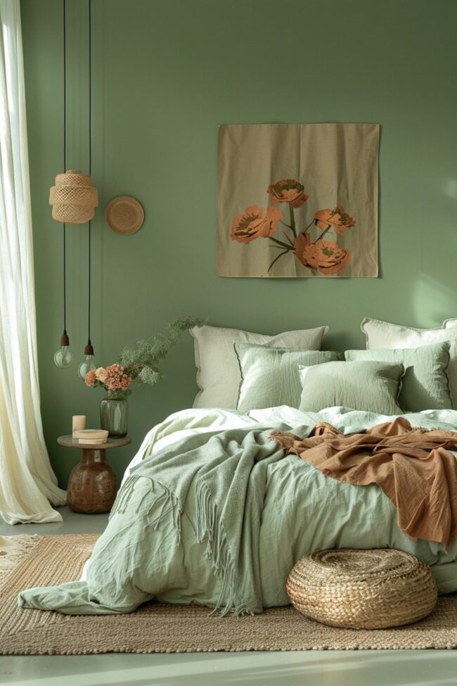 Serene Green Terracotta Retreat