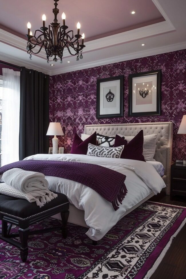 Bold Geometric Bedroom Aesthetics