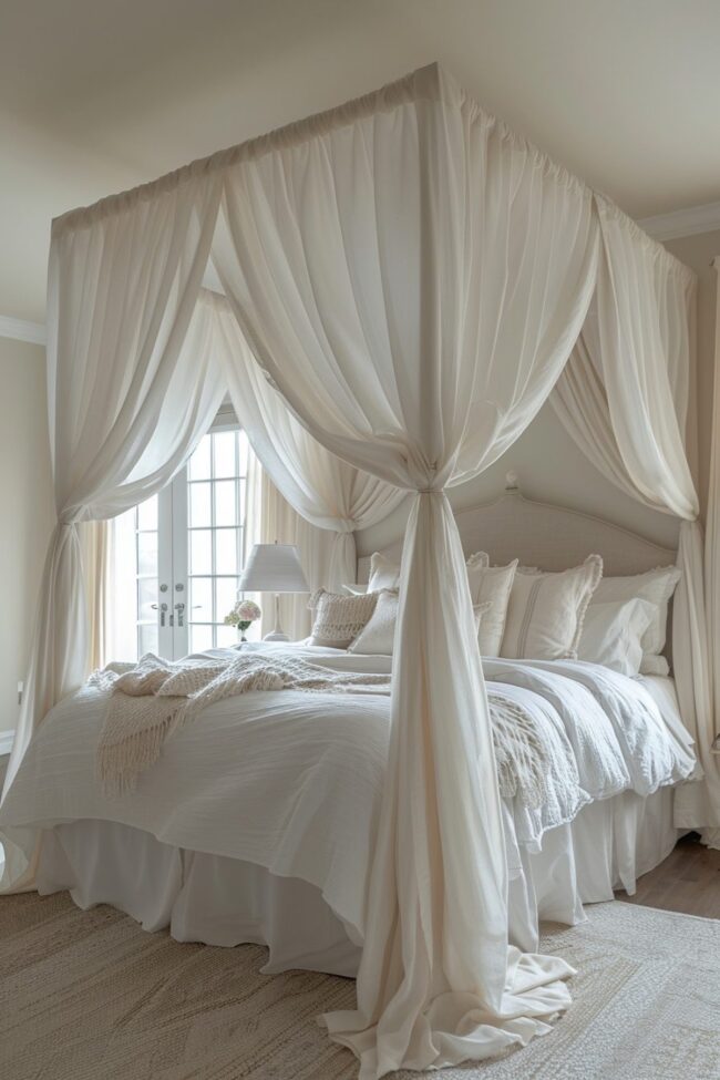 Dreamy White Canopy Haven