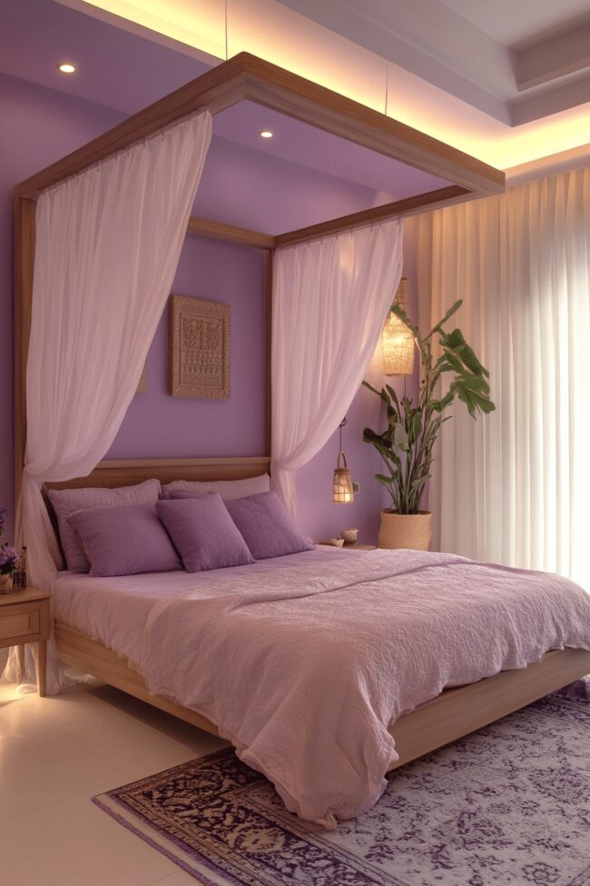Cool Mauve Serenity Room