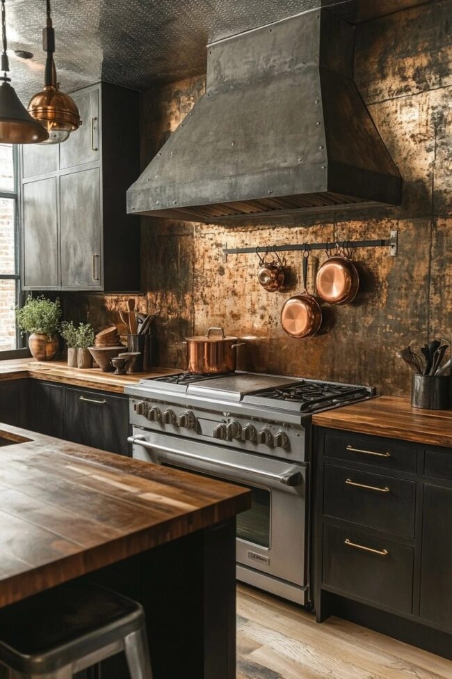 Rustic Farmhouse with Industrial Metal Accents