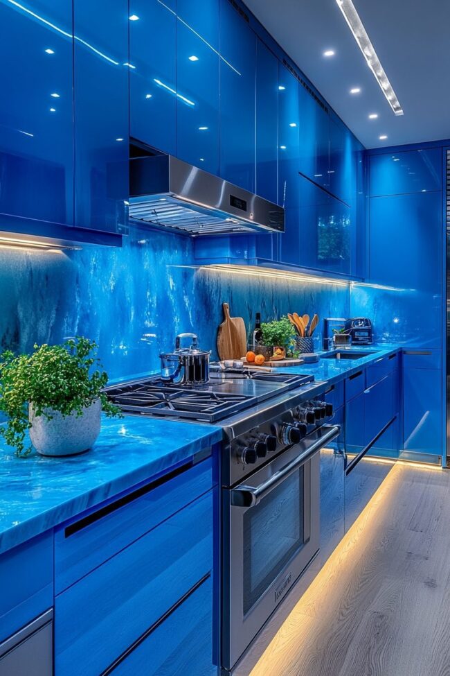 Cerulean Dream: Bold Blue Vision