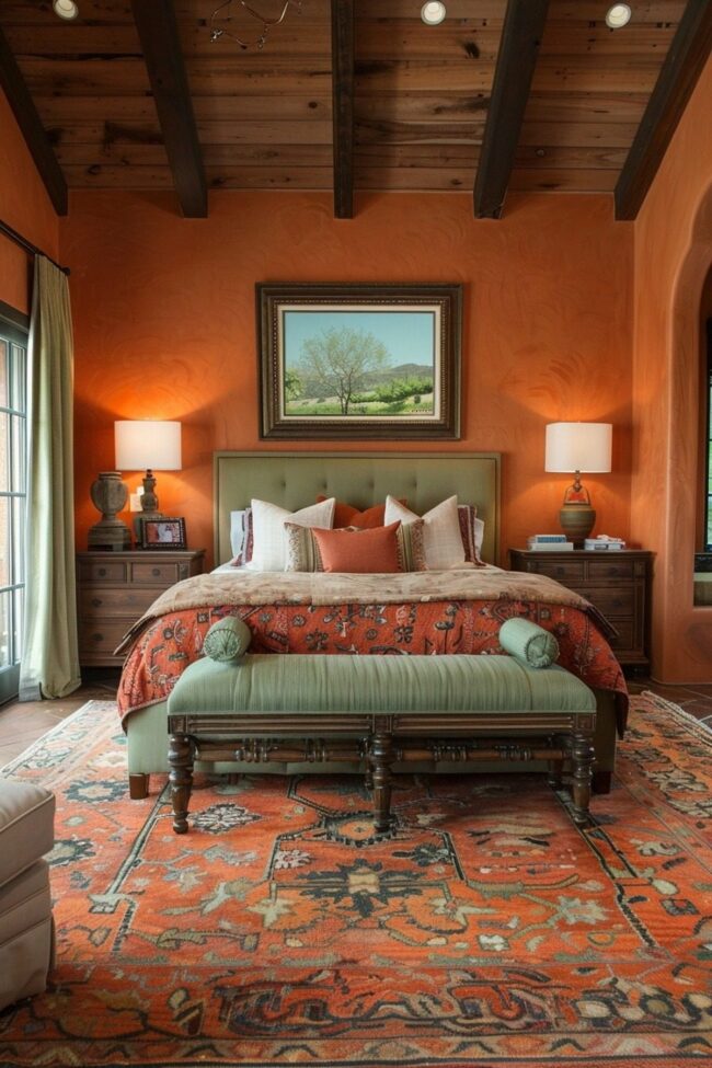 Nature's Palette: Green Meets Terracotta
