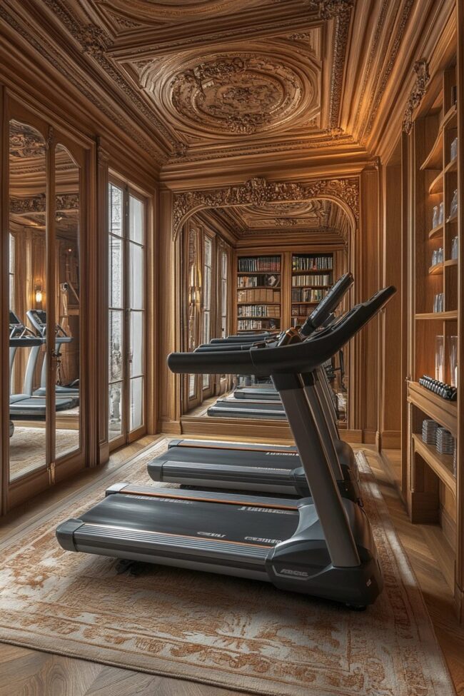 Victorian-Inspired Fitness Space