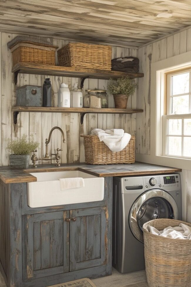 Rustic Laundry Room Style