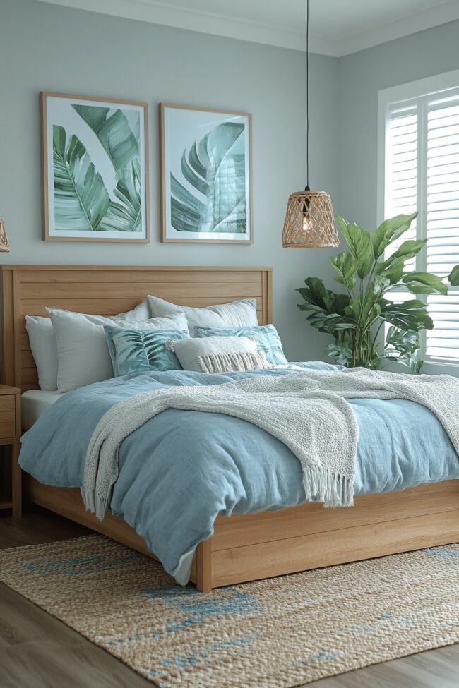 Chic Coastal Inspired Bedroom