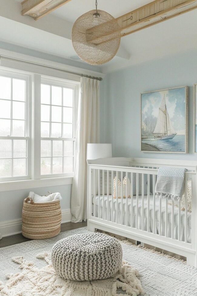 Charming Bohemian Lakeside Baby Room