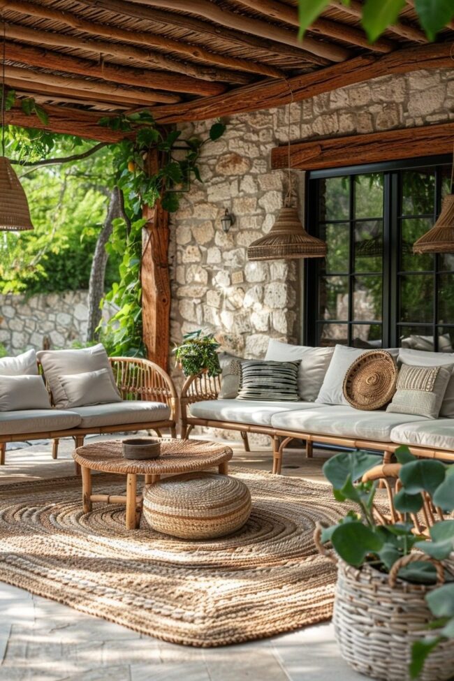 Organic Features in Scandi-Boho Patios