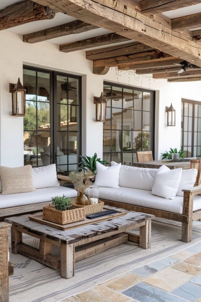 Scandi Boho Patio Aesthetic