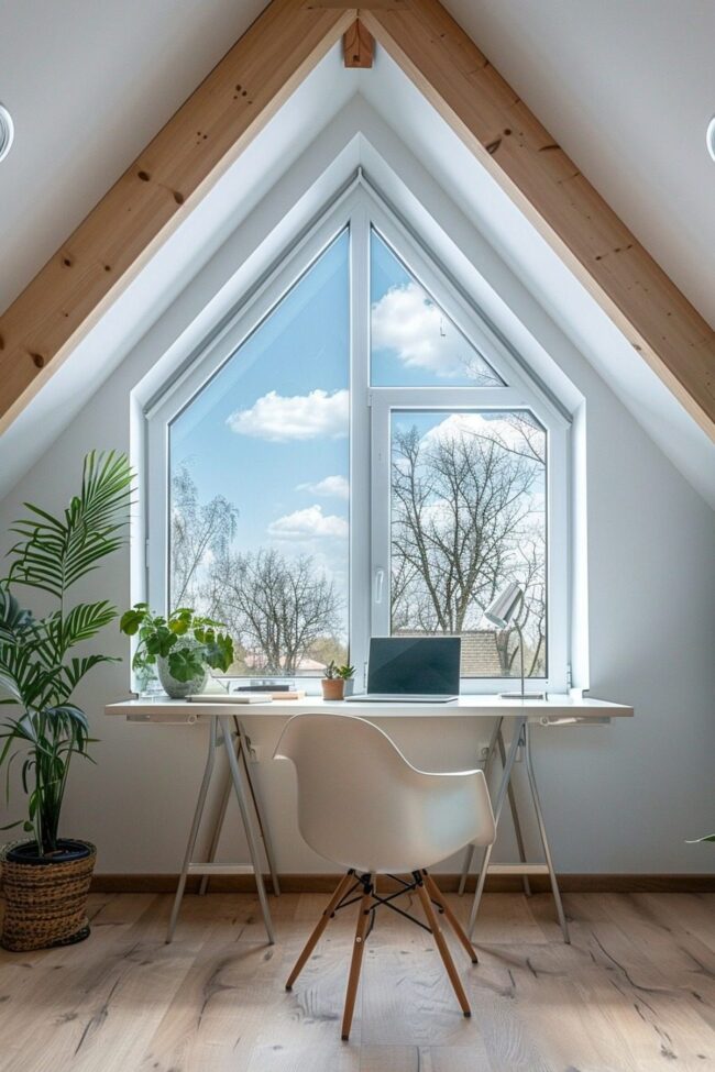 Spacious Attic Work Haven